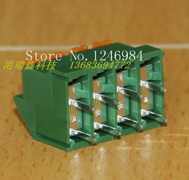 [SA]DECA Taiwan Progressive Alliance 5.0 pitch straight leg 2 green terminal blocks MX732-500M4--50pcs/lot