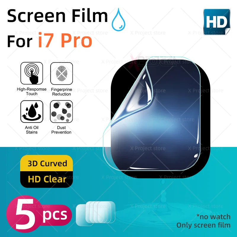 i7 pro Screen Protector Smart Watch i7pro Smartwatch Hydrogel Protective Film HD Screen Film Cover Waterproof Accessories