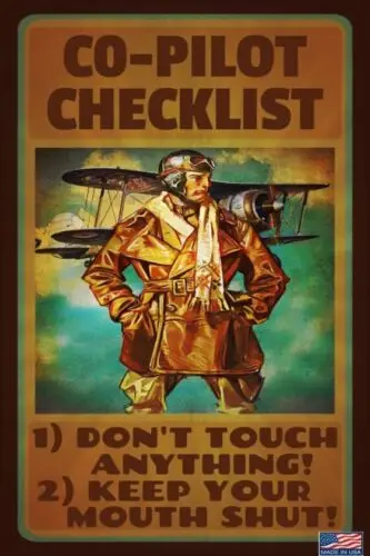 Фотографический контрольный список, металлический знак 8X12, Сделано в США! Авиационный ангар HUMOR Фотографический контрольный список, металлический знак 8X12, Сделано в США! Авиационный ангар HUMOR