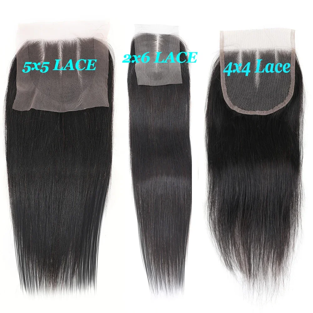 Bone Straight Raw Hair Closure Transparent Lace Front Closure Only Natural Vietnamese Hair 2x6 4x4 5x5 Hd Lace Frontal Closure