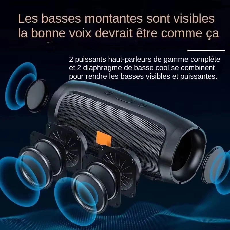 Lenovo Bluetooth 5.4 Portable Wireless Speakers TF USB FM Dual Speaker Stereo Playback Voice Broadcasting Subwoofer Sound Box image 2