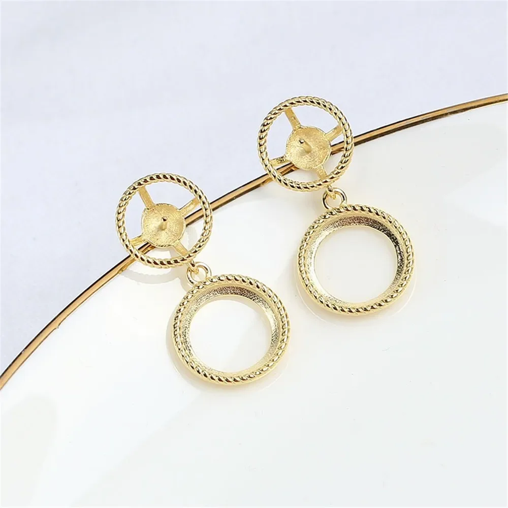 

Серьги из стерлингового серебра 925 пробы с жемчугом, принадлежности для самостоятельного изготовления ювелирных изделий, пустые стойки для сережек для аксессуаров ручной работы, без жемчуга