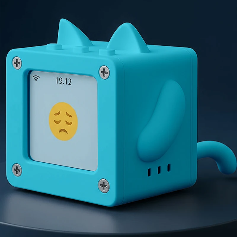 روبوت EMO XiaoZhi Mini AI |   Chatbot الصوتي الذكي، التفاعل العاطفي، رفيق الذكاء الاصطناعي الشخصي، متعدد اللغات، مع آذان القط