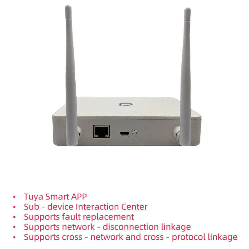 Tuya Zigbee Enhanced Wired Gateway, Wired Multi - mode Host, High - power, Network - disconnection Control Linkage