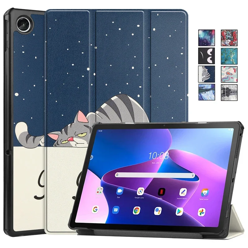 

Чехол для Lenovo Tab K10 Pro TB223FC TB226XC, милый окрашенный кожаный чехол-подставка, жесткий чехол для Lenovo K10 Pro, детский чехол 10,6 дюйма