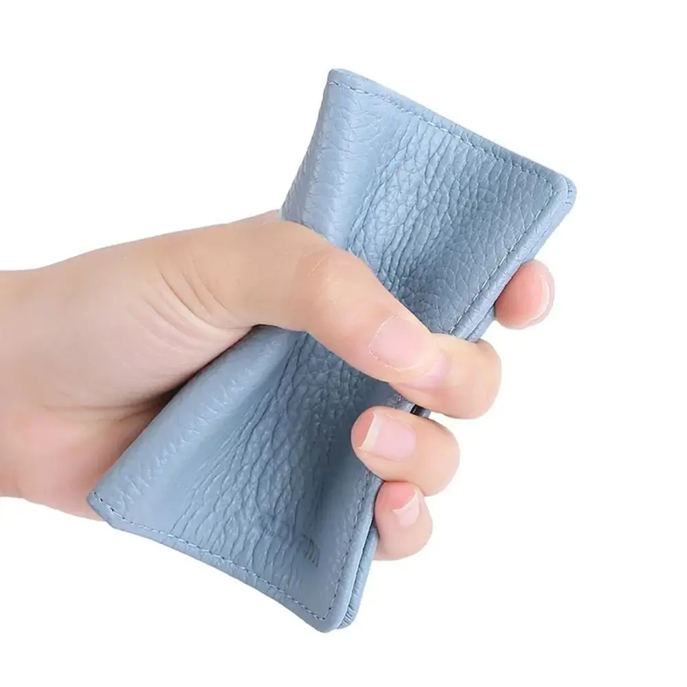 Universal Multi-card Slot Card Case Solid Color PU Leather ID package Business Card Case Men Women