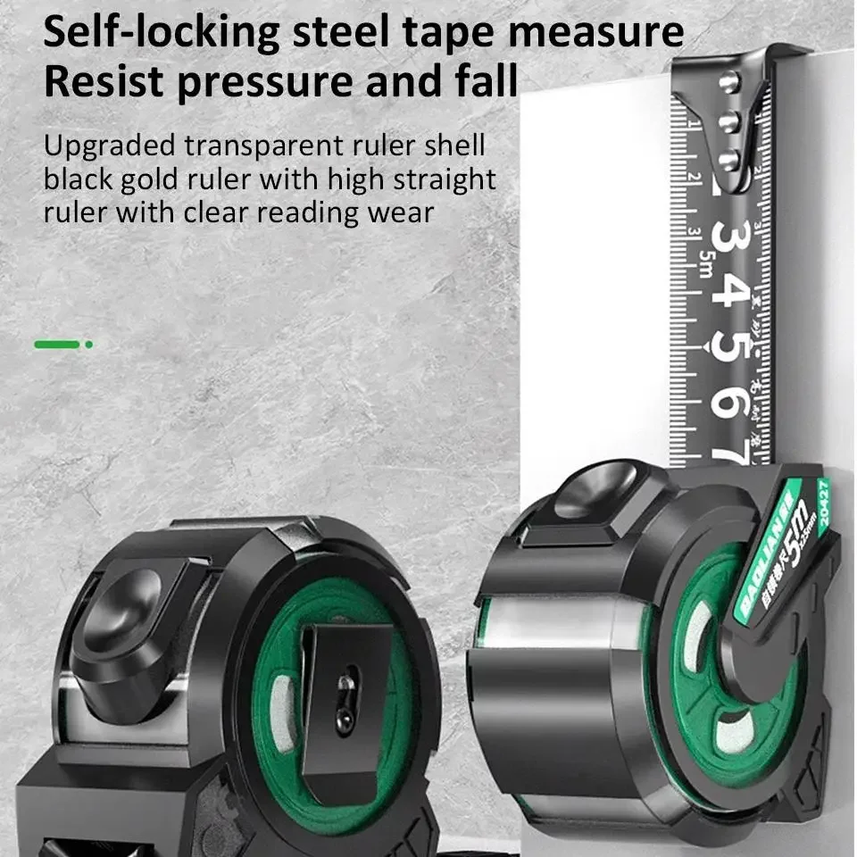 Misura di nastro in acciaio autobloccante da 3-10 m addensato temprato resistente all'usura anti taglio righello manuale strumento di misurazione domestico