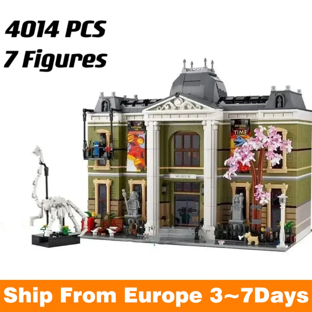 4014PCS History Museum Modular Building Natural Set Architecture Building Blocks Toy Kids Birthday Christmas Gift 10326