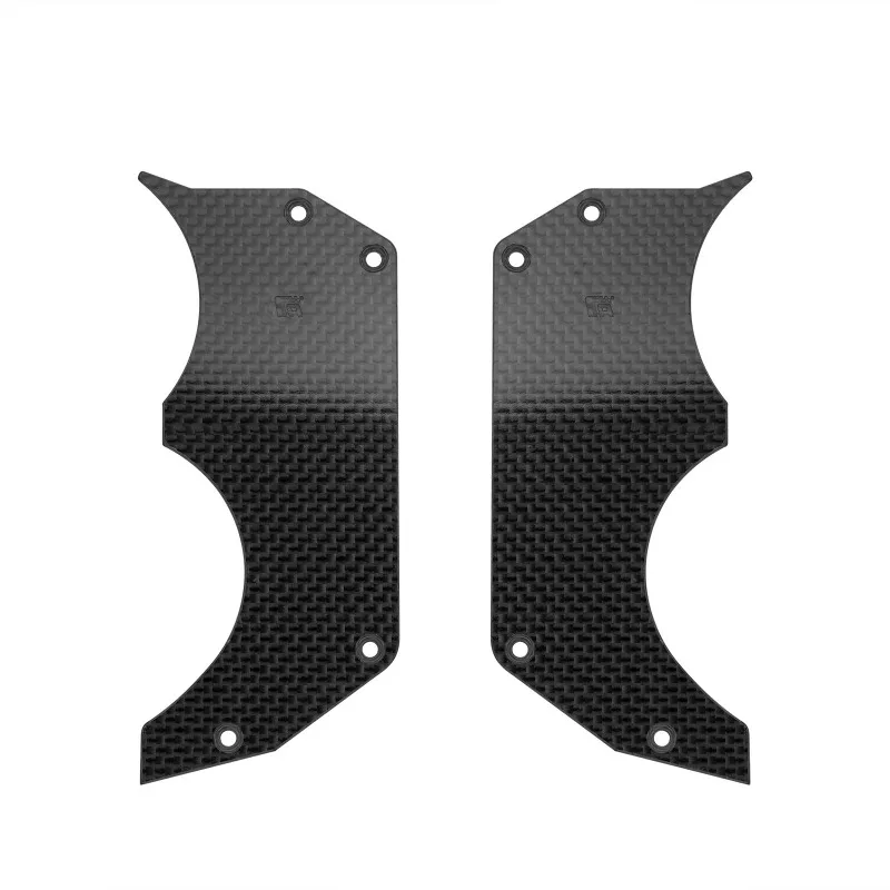 Full Carbon Fiber Set Chassis, Underbody Protector+ Titanium Armor Front Splitter for ARRMA Infraction 1/7 RC Car ARA480024