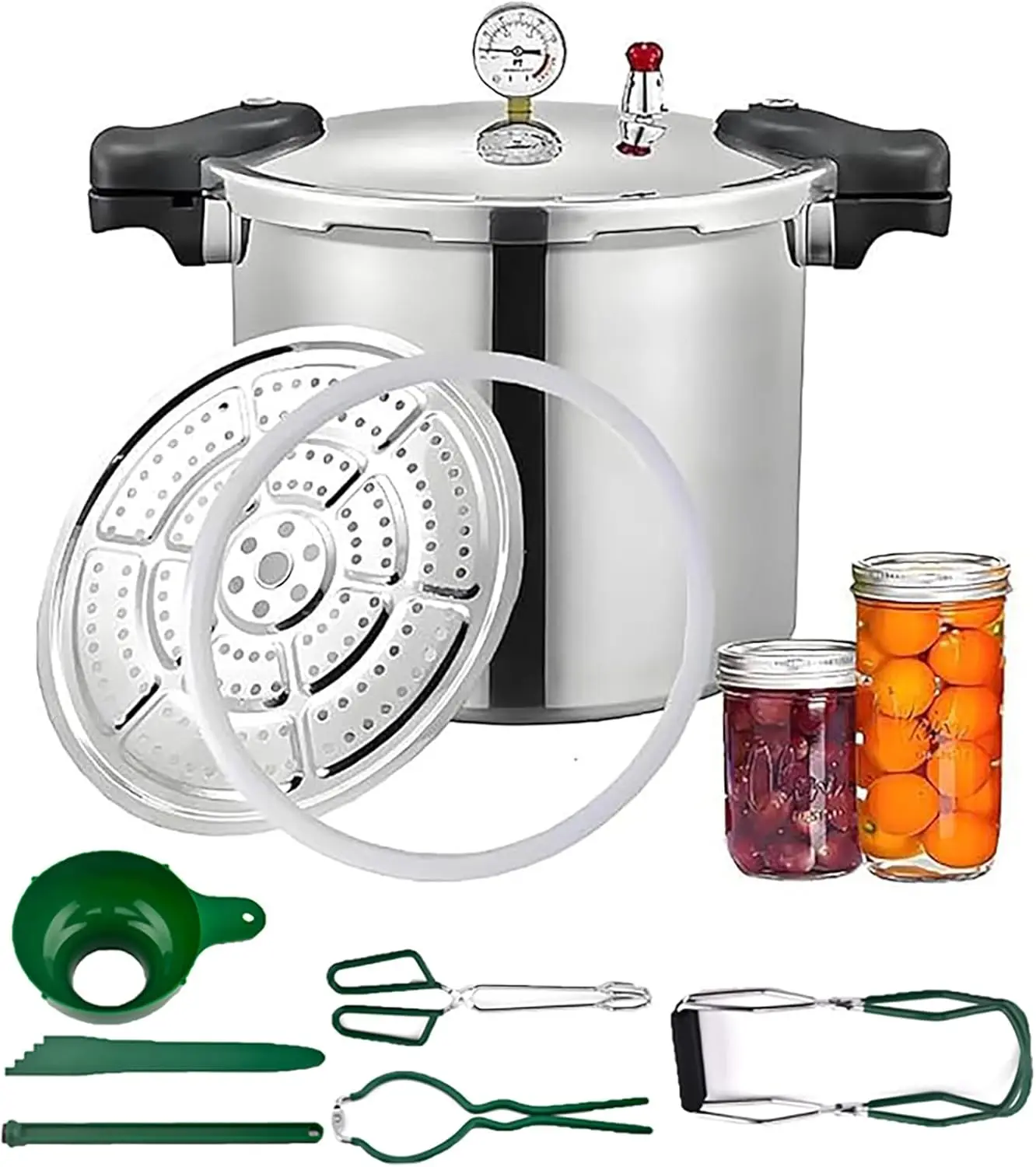 25 Quart Induction Pressure Canner Cooker&Pressure Canner With Gauge&Pressure Canners For Canning&Pressure Gauge | Pressure