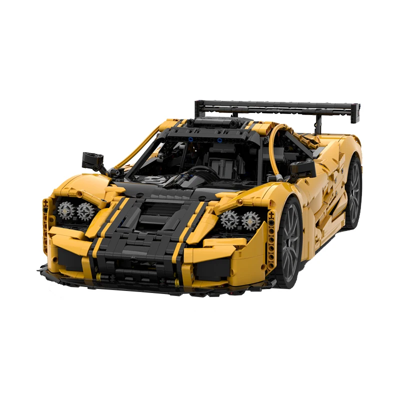 3280 PCS Customize Yellow and black color scheme supercar MOC Customize Modular Building Block Creative DIY Holiday Toy Gifts