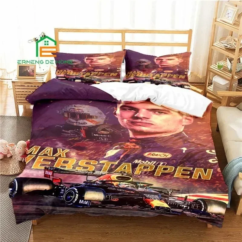 Racing Car Pattern Duvet Cover Set Bedding For Aldult Kids Bed Set Game Quilt Cover Comforter Cover Bedding Set