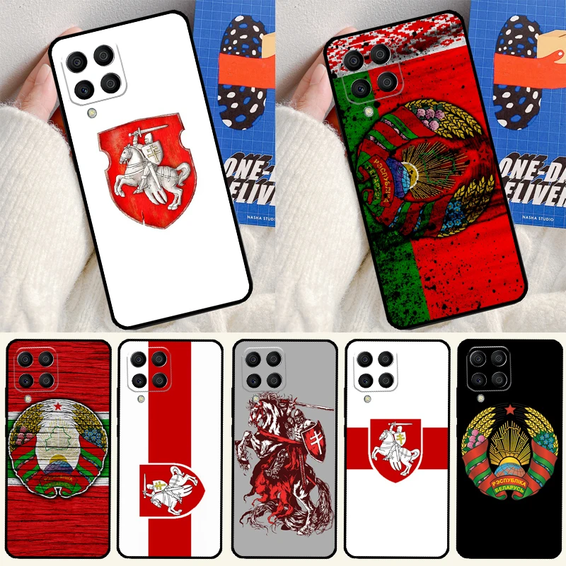 Belarus Flag Coat of Arms For Samsung Galaxy M33 M13 M14 M12 M32 M52 M31 M55 M15 M11 M21 M35 M53 M34 M54 M06 M16 Case