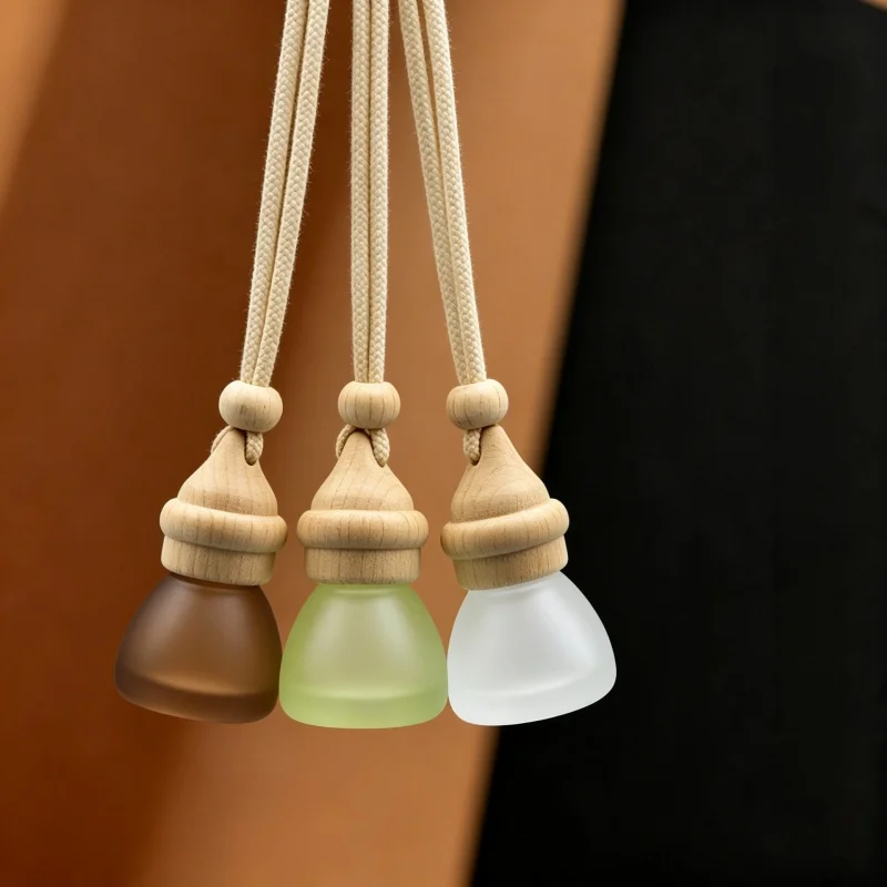 10/30/50pcs New 8ml Empty Car Perfume Bottle Car Air Freshener Scent Pendant Essential Oil Diffuser Fragrance Hanging Accessory