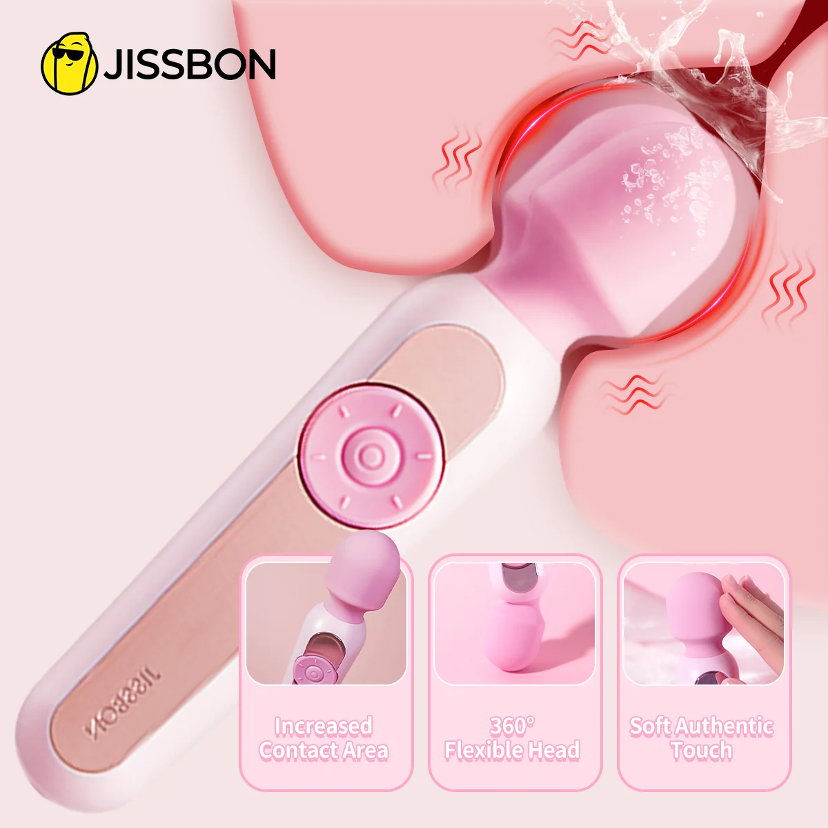 Jissbon Huge Horse Dildo Vibrator Pink Whale with 56 Vibration Modes Vibrating Wand Vagina Massager Woman Sex toys