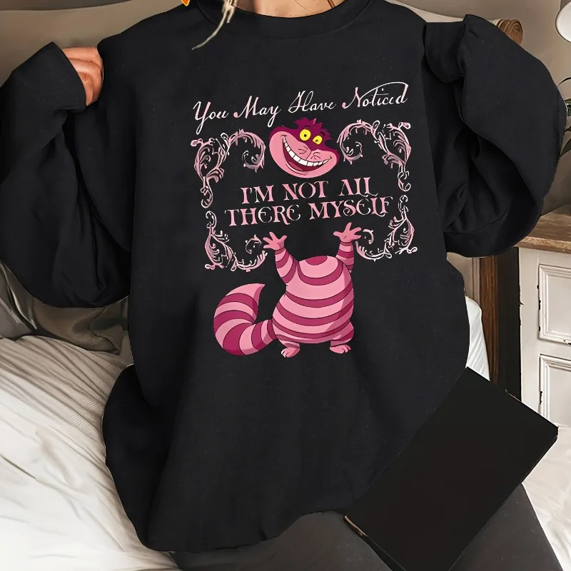 Amerikaans modemerk Disney Cheshire Cat hoodie voor dames Winter nieuwe casual mode heren- en damesstreetwear