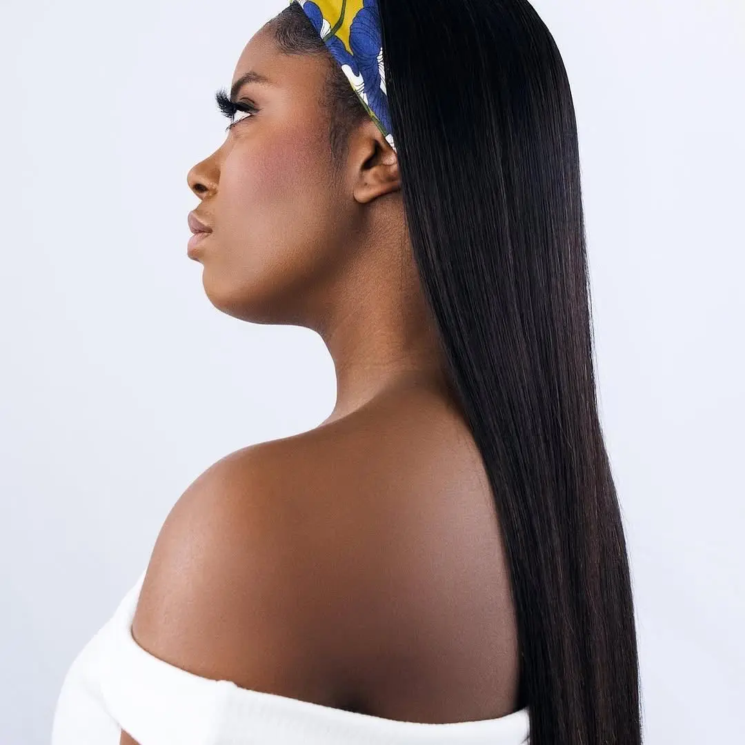 Wear and Go Straight Hairband Wig No Lace No Glue Easy Wear Breathable Elastic headband Wigs Beginner Friendly Human  Hair Wigs