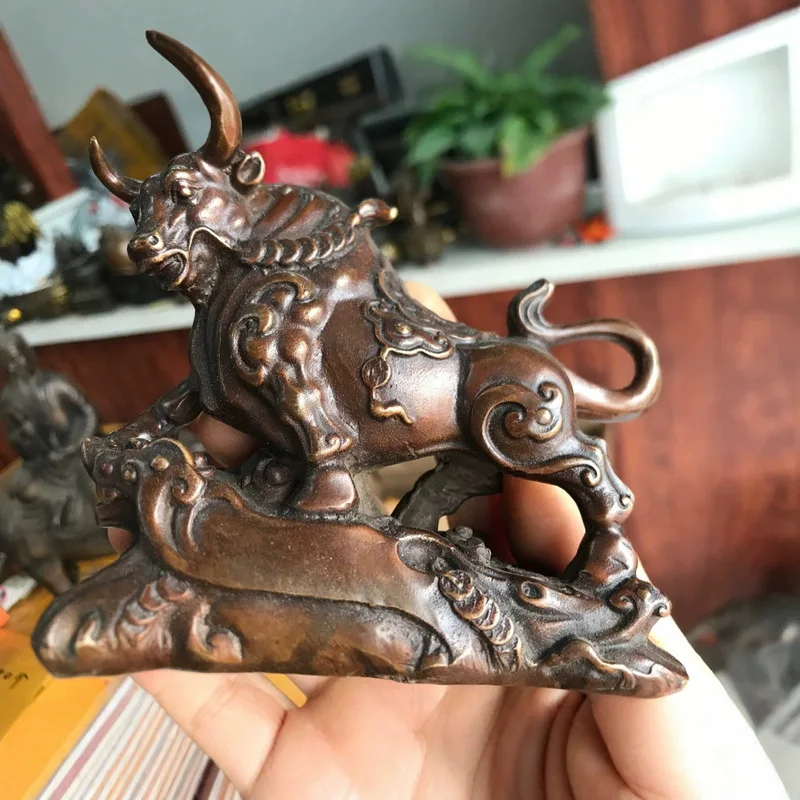 Antique Bronze Ox Ornament, Zodiac Ox, Business Gift, Home Decorative Decoration