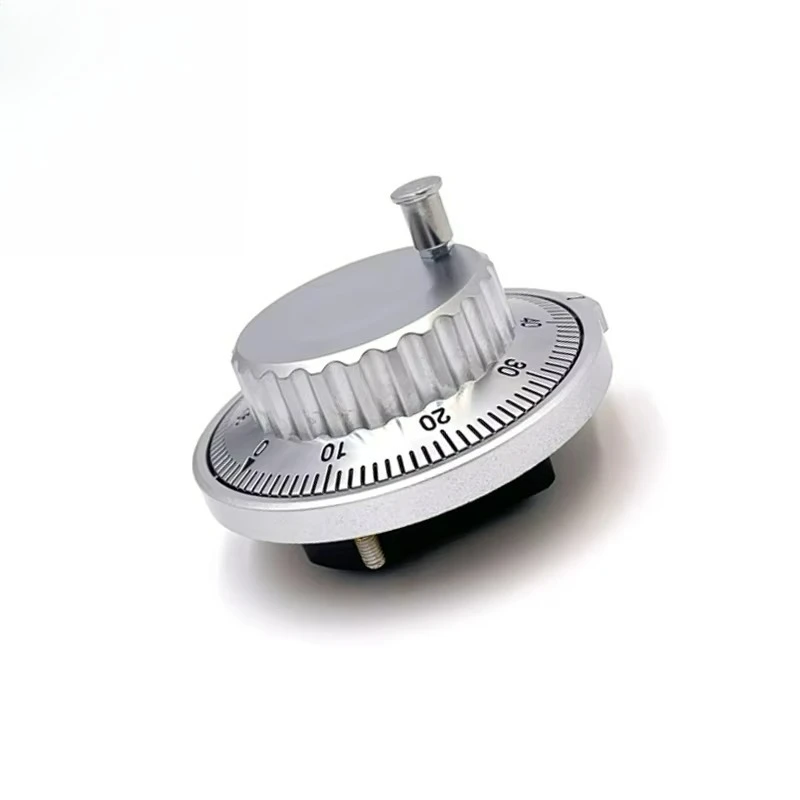 MJ800 Metal Panel Handy Manual Pulse Generator 80mm Handwheel 25/100PPR 24V Handheld MPG for CNC Machine Tools