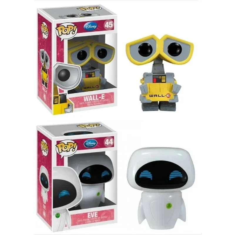 Funko Pop Disney Pixar Movie Anime Figure Toys Eve #44 Wall-e #45 Vinyl Action Figure Collection Model Toys for Birthday Gift