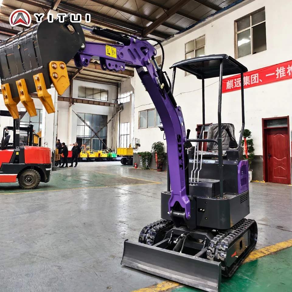 

Factory Direct Sale 1.5 Ton Crawler Excavator Europe Garden Farm Use Mini Digger Customized High Quality Small Excavator