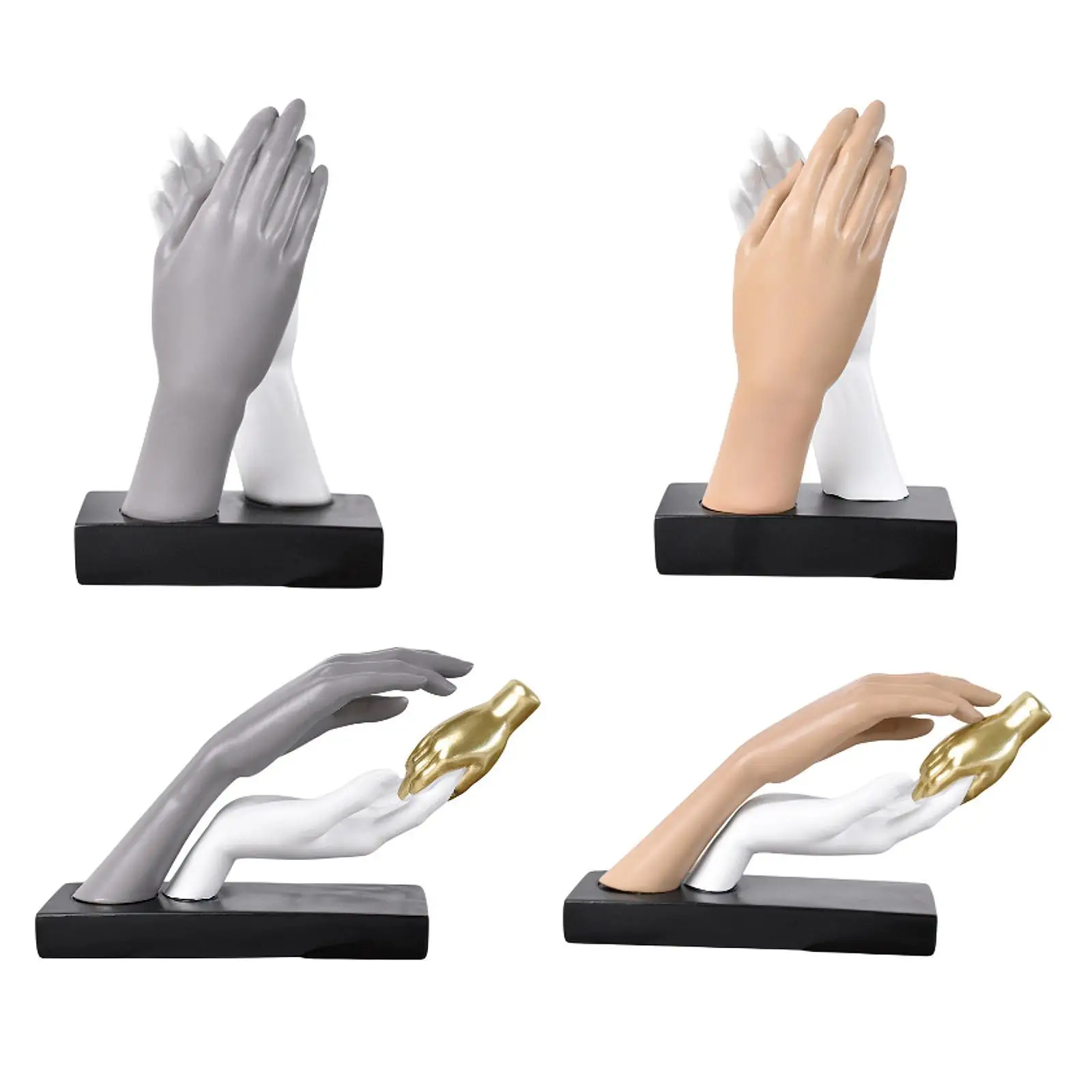 

Touch of Loving Hands Nordic Stylish Collectible Table Sculpture Sculpture for Desktop Living Room Office Housewarming Hotel