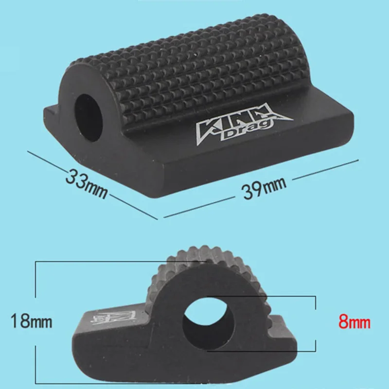 9mm Universal Motorcycle Shift Gear Lever Pedal Rubber Cover Shoe Protector Foot Peg Toe Gel for Honda Kawasaki Yamaha Accessory