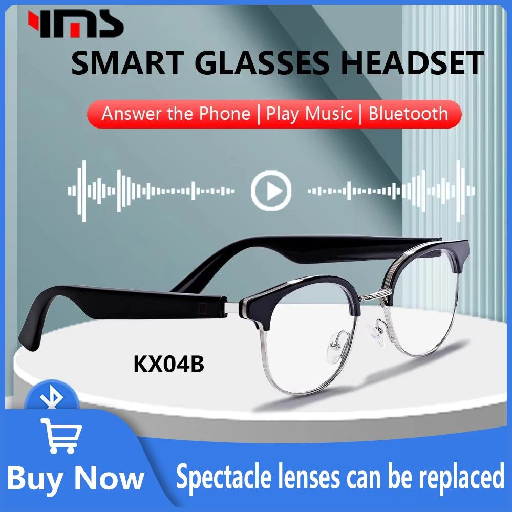 

New Smart Glasses Men's and Women's Bluetooth Music Glasses Anti-blue Light Voice Playback Glasses Wireless Call for IOS Android