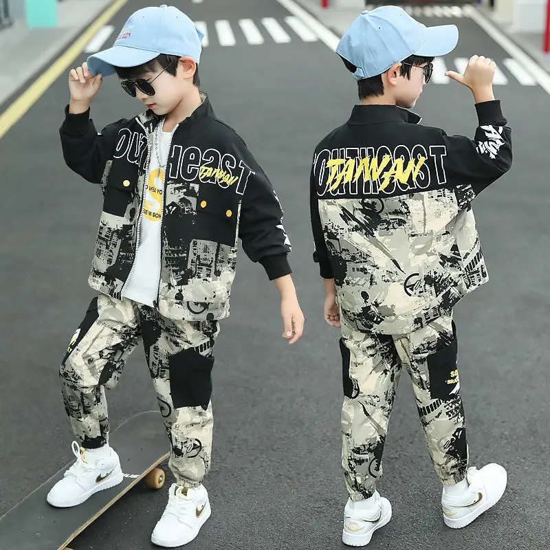 New Spring Autumn Baby Boys Girls Clothes Children Sports Cotton Hoodies Pants 2Pcs/Sets Toddler Casual Costume Kids Tracksuits