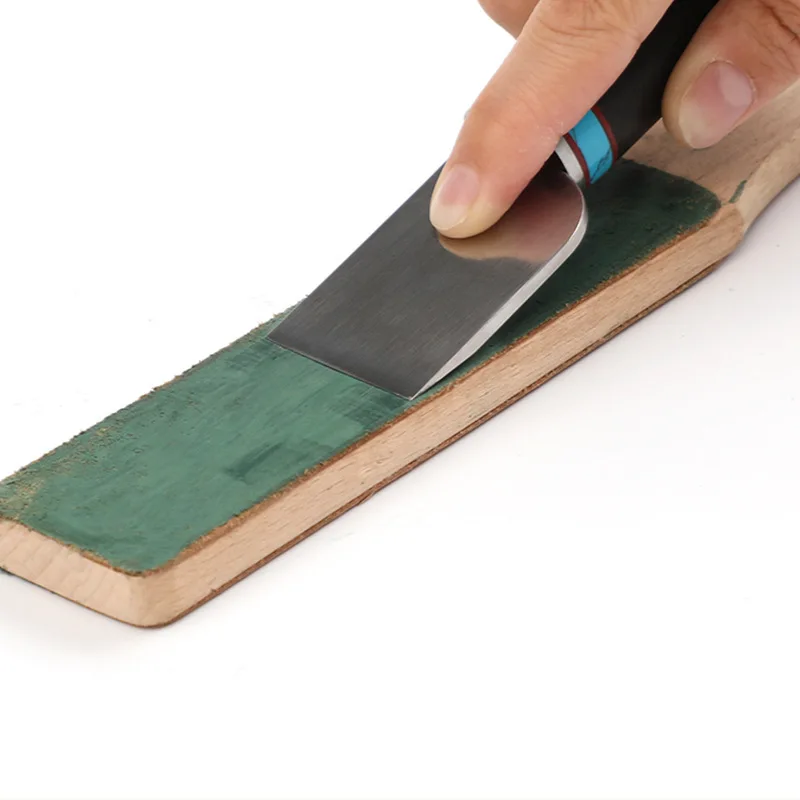 2026 Leather Strop For Knife Sharpening Stropping Block Kit With Polishing Compound Knife Sharpening Double Side