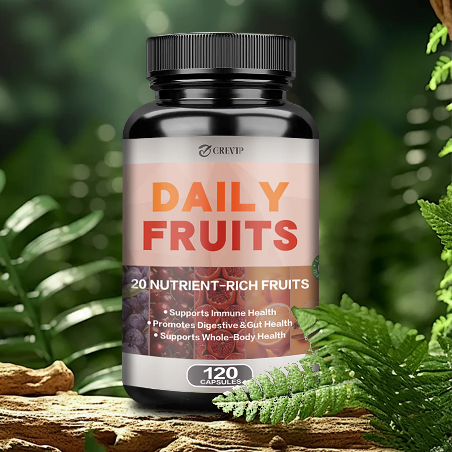 

Daily Fruit Supplement - Antioxidants, Supports Gut and Digestion Health, Promote Overall Well-being, Boosts Immunity