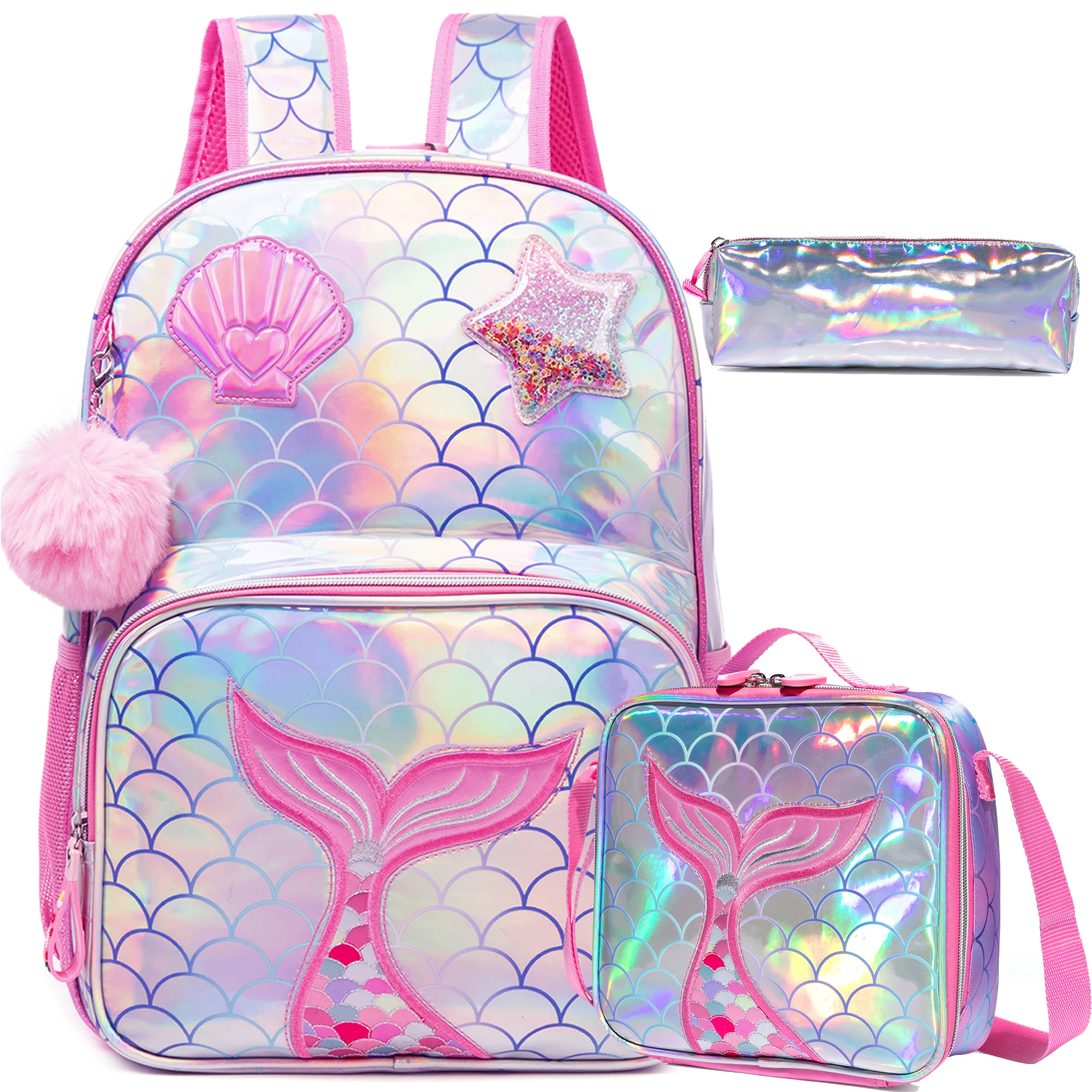 3pcs-kids-backpack-for-girls-includes-school-backpack-lunch-box-and-pencil-case-comfortable-daily-use-back-to-school