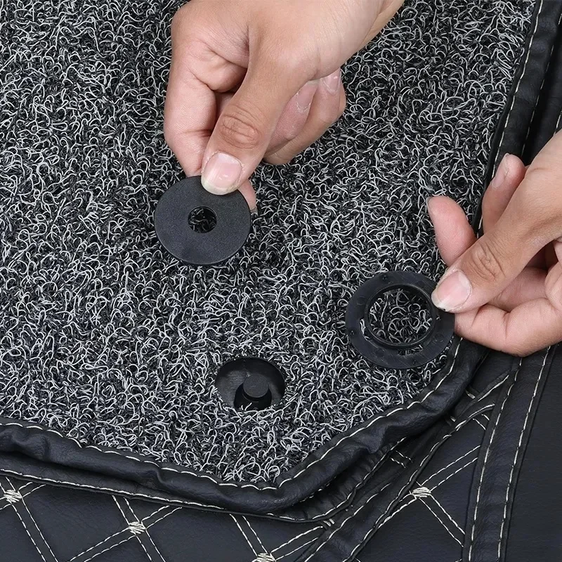 1-8sets Car Floor Mat Anti-Skid Fixer Grips Double Layer Fixed Clips Set Universal Arpet Fixing Clamps Buckle Fixer Accessories