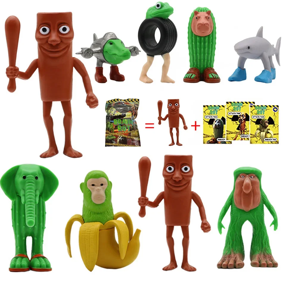 Figurine italienne Brainrot Tung Sahur, jouet Tralalero Tralala, Bombardino Crocodilo Shimpanzini Bananini, modèle de décoration, poupée cadeau