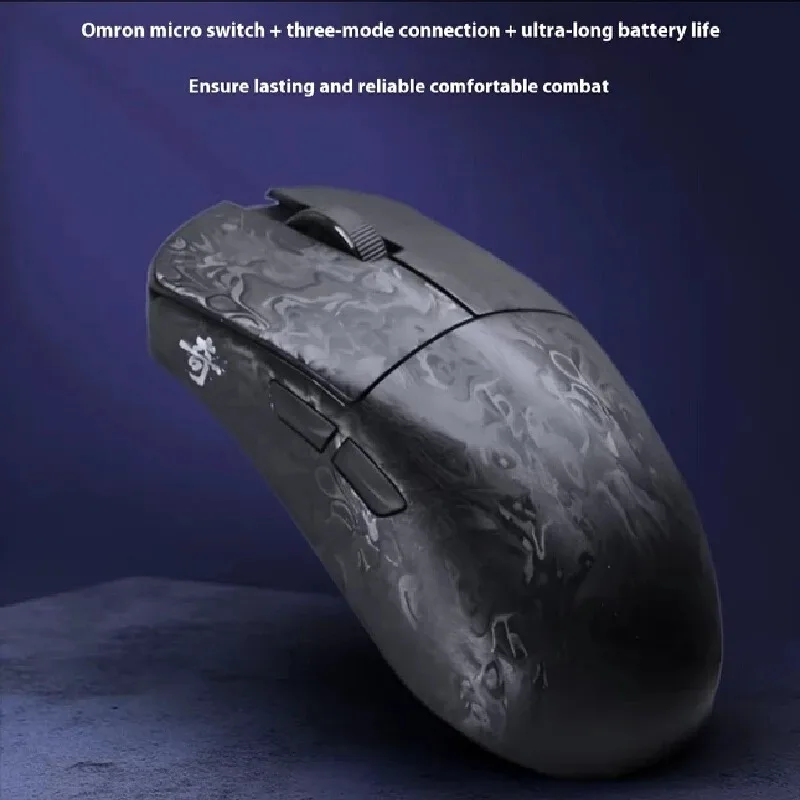 Nowa mysz gamingowa IPI Qi Pro z włókna węglowego Paw3950 3Mode 2.4G Nordic52840 odpowiednia do Valorant Csgo Fps Lekka mysz z możliwością dostosowania