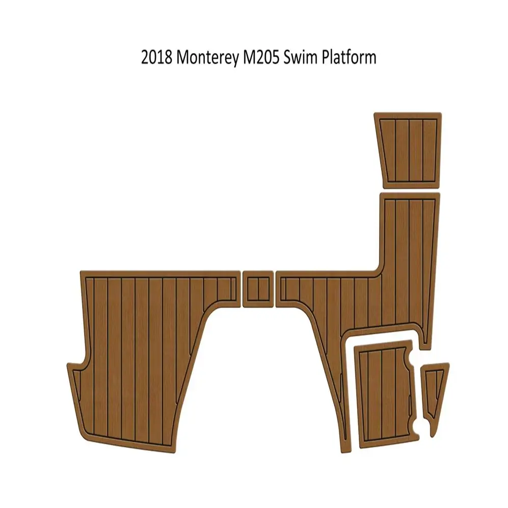 

2018 Monterey M205 Swim Platfrom Step Pad Boat EVA Foam Teak Deck Floor Mat Seadek Gatorstep Style Самоклеящийся V499 8PK1G
