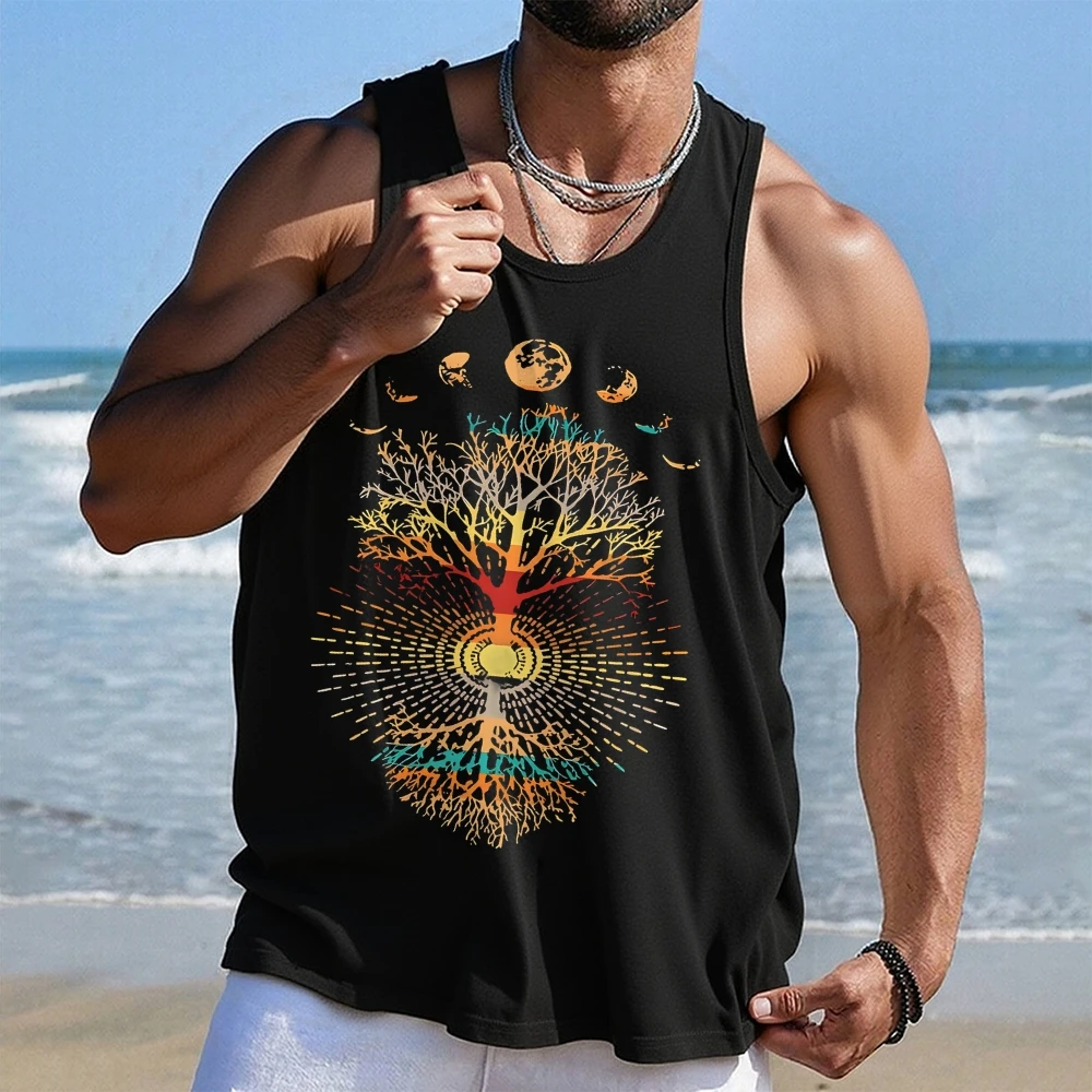 Pack Men's Cotton Sleeveless Vest Young Men's Wide Shoulder Sports Fitness Slim Top Solid Color Joker Tight Vest Parent