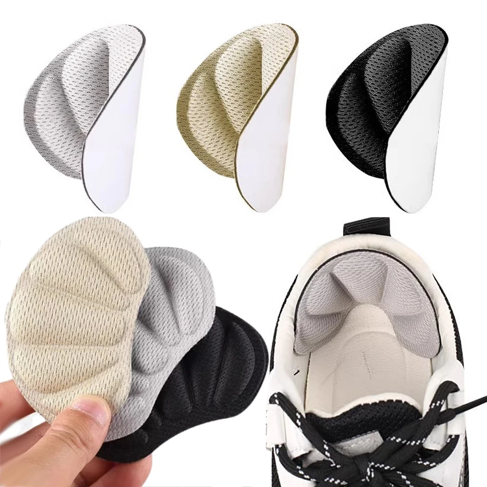 4 أزواج من وسادات الأحذية ذات مقابض الكعب للأحذية وسائد قدم ذاتية اللصق كبيرة جدًا للكعب ومضادة للبثور وبطانات الأحذية وواقيات الكعب