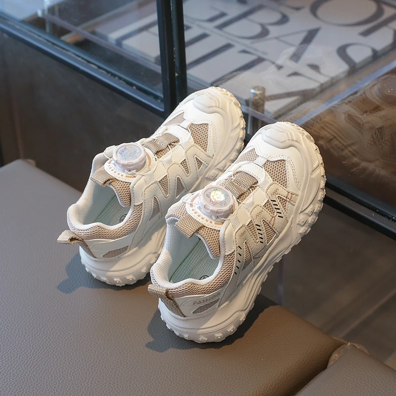 

Children's Sneakers Boy 2026 Spring Girls Green Army Sports Shoes Breathable Non-slip Sole Kids School Mesh Sneakers Lightweight