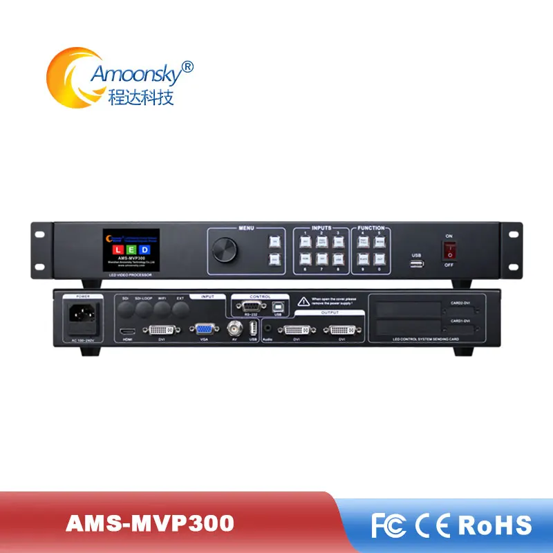 AMS-MVP300 5 Channel Led Video Processor Seamless-Switcher with HD Input USB Playback for LED Screen Display