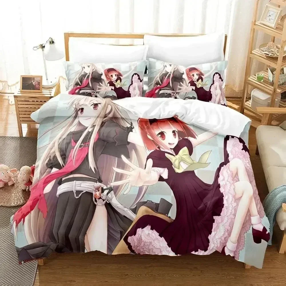

Ookami-san To Shichinin No Nakama-tachi Bedding Set Printed With Pillowcase Bed Duvet Cover Soft Queen King Size Bedclothes Home