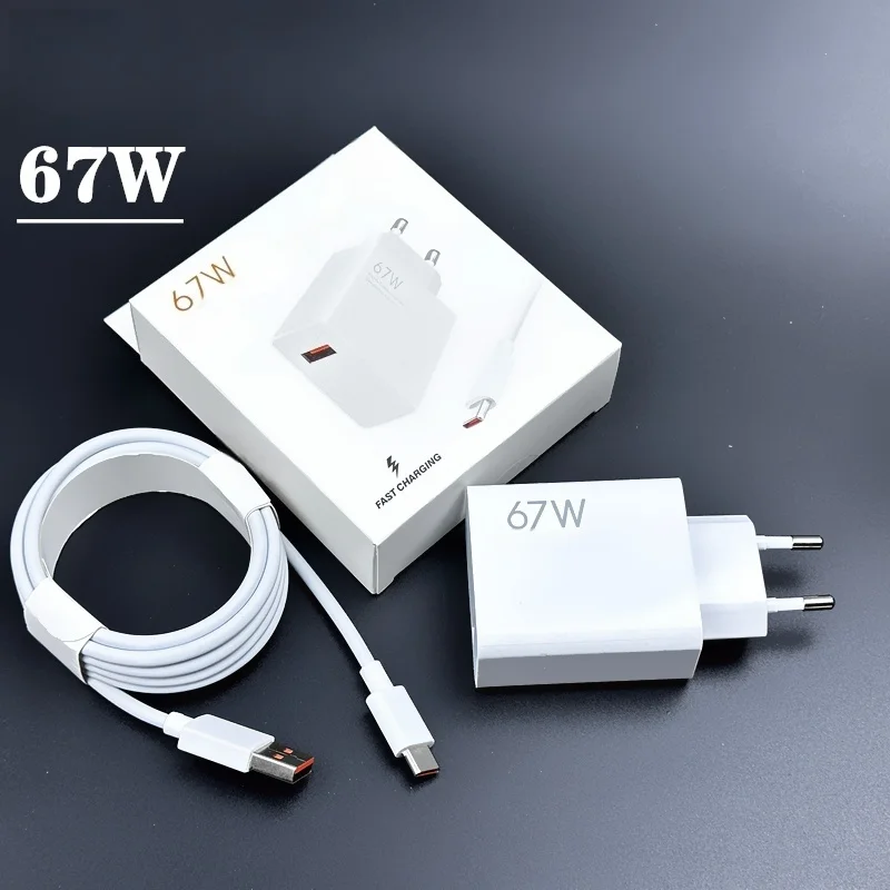 Xiaomi 67W Fast Charger For  Mi 13 12 11 Ultra 12T Pro Fast Charging USB Type C Cable Redmi Note 12 11 Quick Charge