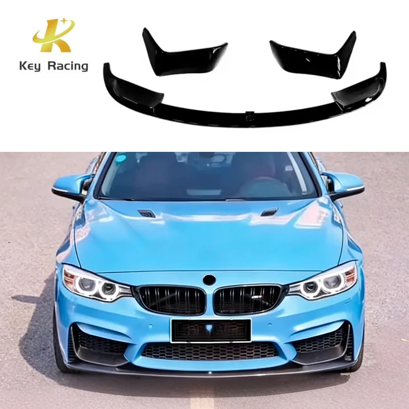 

F30 F32 MP Style Front Lip Splitter Air Intake Decoration For BMW 3 Series 4 Series F30 F32 2013-2019 Car Front Lip Wrap Angle