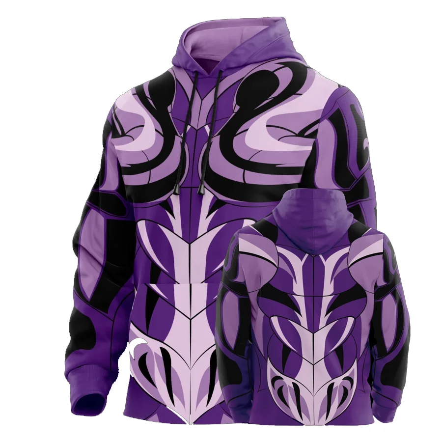 Saint Seiya Gemini Saga Hades Armor sudaderas con capucha con estampado 3D para hombres y mujeres Cosplay Anime sudaderas de dibujos animados Harajuku Y2k chándal abrigo