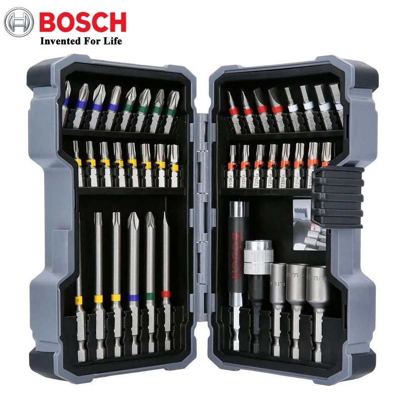 Bosch Rainbow Magic Box 43 PCS Screwdriver Set, Household Multi-functional Hardware Tool Box, Hand Tool Set