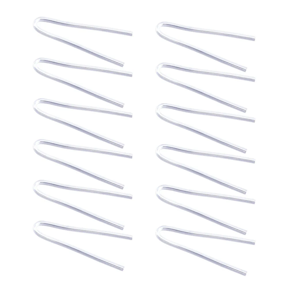 12/30/50pcs Hearing Aid Tubes Flexible Type U BTE Earmold Amplifier Tubing Replacement Preformed Hearing Aid Tubing 3.1mm