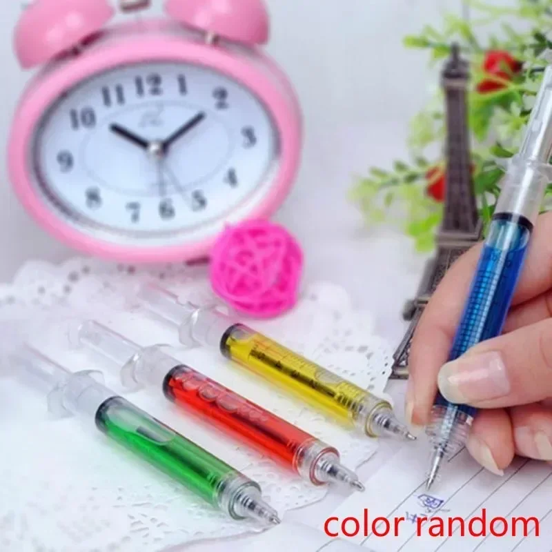 Injection Shape Ballpen Doctor Nurse Needle Ball Point Pen Office School Stationery Syringe Needle Ballpoint Pens Write Tool