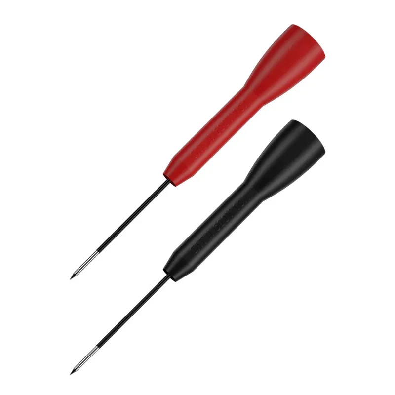 2-pack 2mm universal multimeter test lead extension probe tip micro needle stainless steel tip, detachable accessories