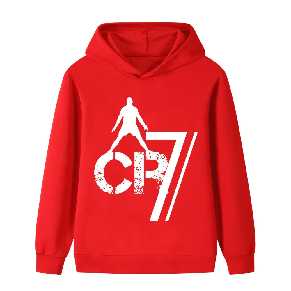 ملابس لطيفة ودافئة بأكمام طويلة للفتيات والأولاد في الخريف والشتاء، سترات دافئة مريحة لأطفال كريستيانو رونالدو #3