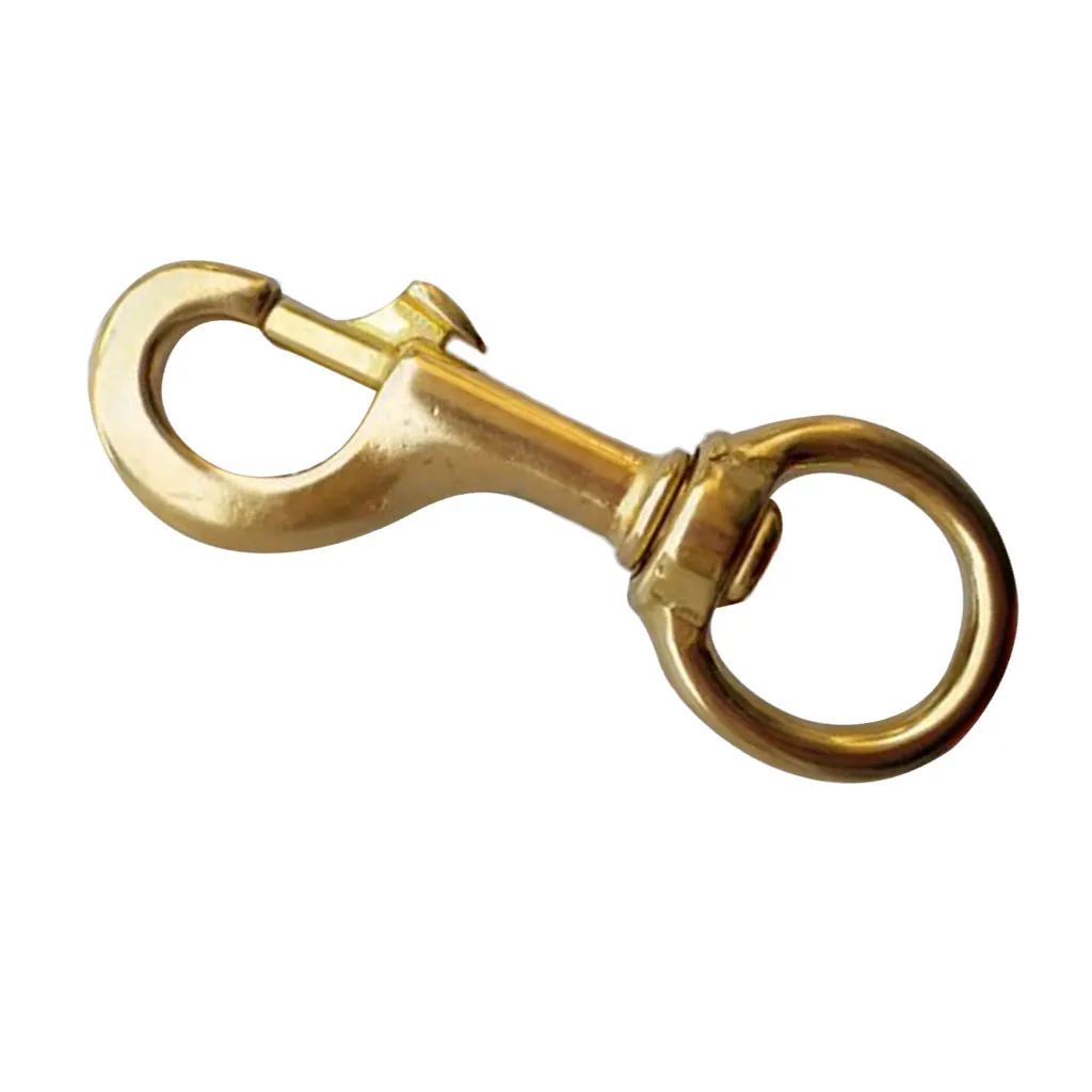 Strong Rotatable Eyelets Snap Lock Clips Made of Solid Brass for Diving